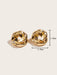 1 par de pendientes con diseño de giro de moda para mujer para decoración diaria. - Quierox - Tienda Online