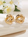 1 par de pendientes con diseño de giro de moda para mujer para decoración diaria. - Quierox - Tienda Online