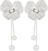 1 par de pendientes de borla de perlas en capas con forma de pétalo, modernos y elegantes - Quierox - Tienda Online