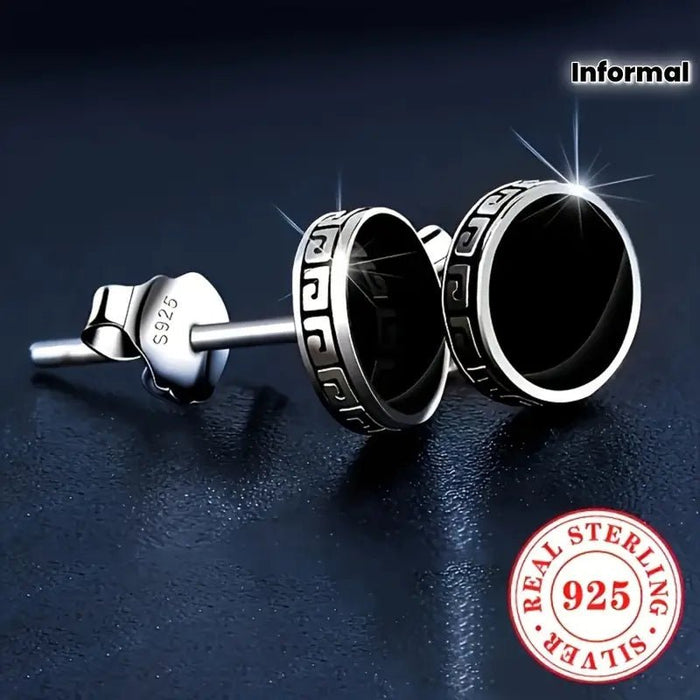 1 Par de Pendientes de Moda para Mujer, Cerámica Negra Hip - Hop - Quierox - Tienda Online