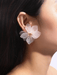1 par de pendientes de pétalos de flores preservadas de doble capa para mujer - Quierox - Tienda Online