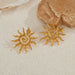 1 Par de pendientes estilo Casual con forma de Sol en espiral de Acero Inoxidable - Quierox - Tienda Online