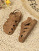 1 par de sandalias planas unisex para niños, tejidas, antideslizantes, cómodas e informales - Quierox - Tienda Online