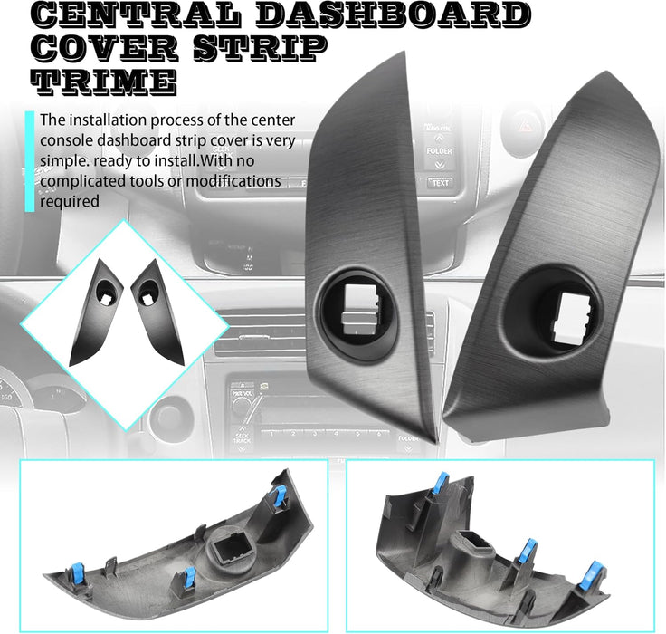 1 par de tiras embellecedoras para tablero central izquierdo y derecho compatibles con Toyota RAV4 - Quierox - Tienda Online