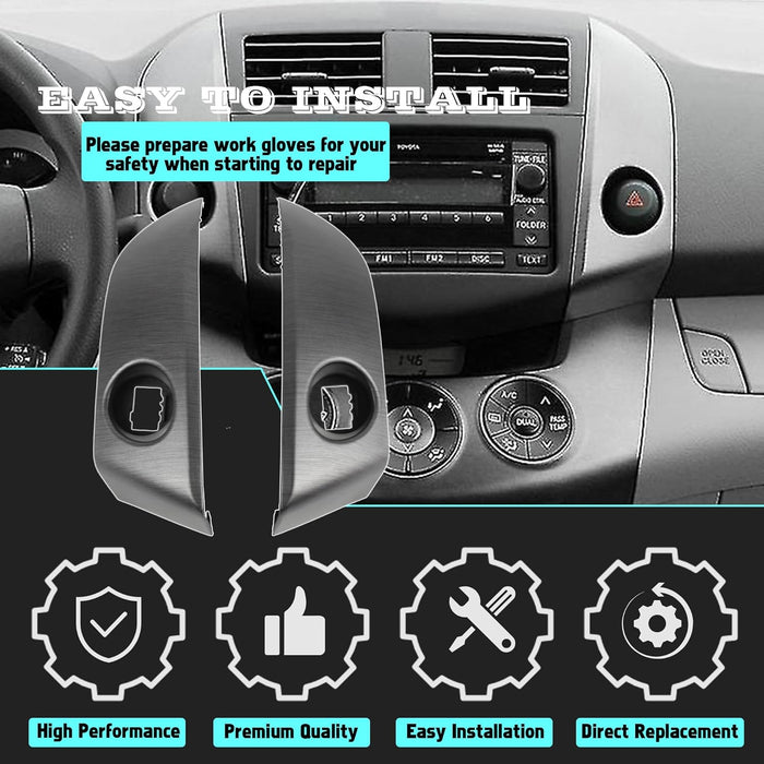 1 par de tiras embellecedoras para tablero central izquierdo y derecho compatibles con Toyota RAV4 - Quierox - Tienda Online