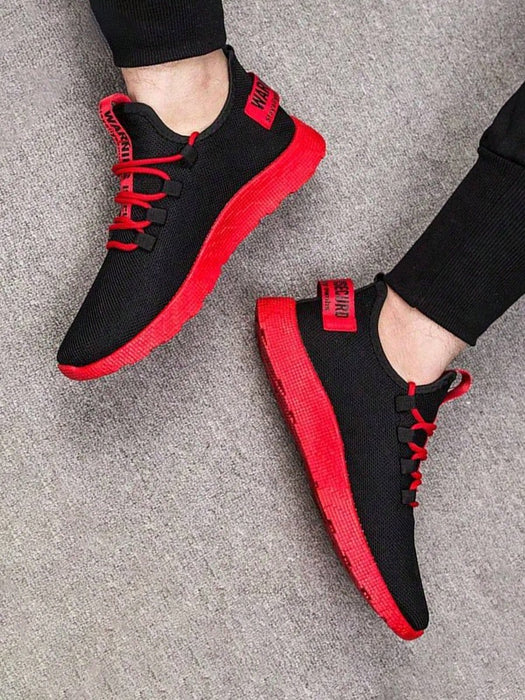 1 par de zapatillas deportivas ligeras, elásticas y transpirables para hombre - Quierox - Tienda Online