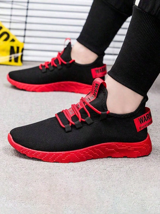 1 par de zapatillas deportivas ligeras, elásticas y transpirables para hombre - Quierox - Tienda Online