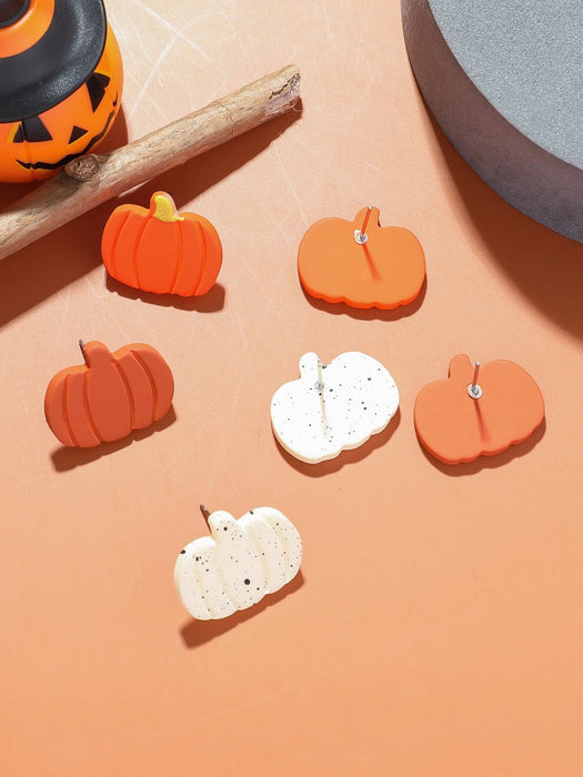1 par Pendientes acrílicos para mujeres Halloween en forma de calabaza - Quierox - Tienda Online