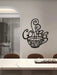 1 pcs de silueta de taza de café para decoración de pared, escultura de metal para cafetería - Quierox - Tienda Online