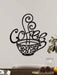 1 pcs de silueta de taza de café para decoración de pared, escultura de metal para cafetería - Quierox - Tienda Online