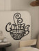 1 pcs de silueta de taza de café para decoración de pared, escultura de metal para cafetería - Quierox - Tienda Online