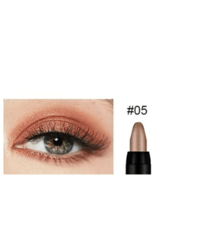 1 pcs Lápiz de sombra de ojos marrón rojizo metálico, resistente al agua, de larga duración, con brillo y pigmentación alta - Quierox - Tienda Online