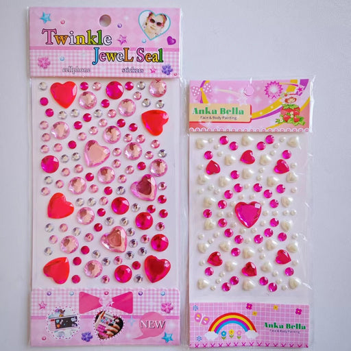 1 Pegatina de diamantes de amor grandes, decorativas de diamantes coreanos para manuales - Quierox - Tienda Online