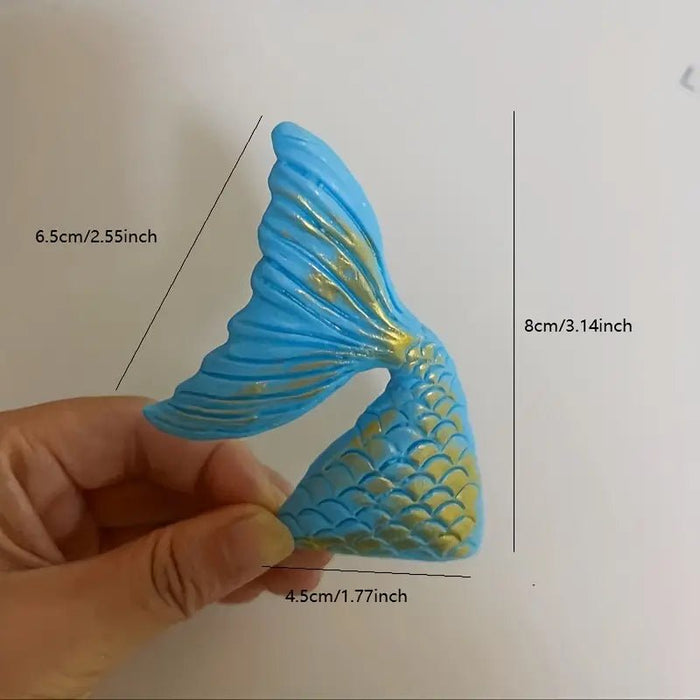 1 pieza, adorno para tarta con cola de pez de sirena, decoración decorativa de cumpleaños - Quierox - Tienda Online
