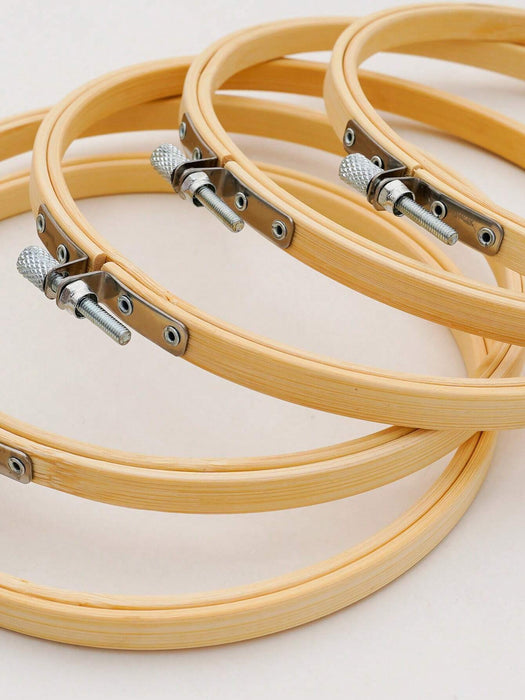 1 Pieza, Aro De Bambú Bordado Ajustable De Estiramiento De Bordado De Flores - Quierox - Tienda Online