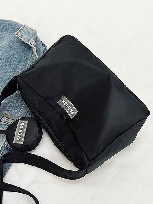 1 Pieza Bolso Cruzado De Moda 2 En 1 Con Cierre De Cremallera De Nailon - Quierox - Tienda Online