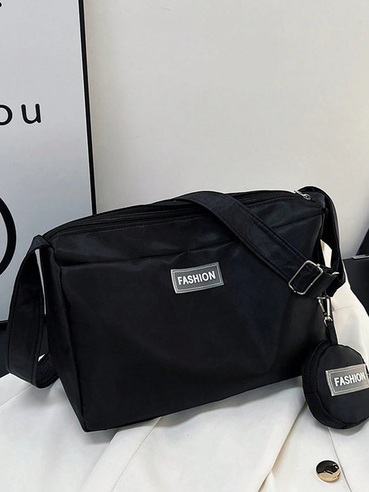 1 Pieza Bolso Cruzado De Moda 2 En 1 Con Cierre De Cremallera De Nailon - Quierox - Tienda Online