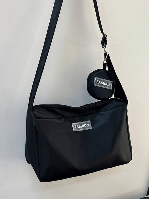 1 Pieza Bolso Cruzado De Moda 2 En 1 Con Cierre De Cremallera De Nailon - Quierox - Tienda Online