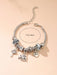 1 pieza Brazalete con dije de elefante y corazón de moda para mujer - Quierox - Tienda Online