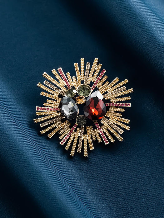 1 pieza Broche atractivo aleación de zinc con diseño de diamante de imitación - Quierox - Tienda Online