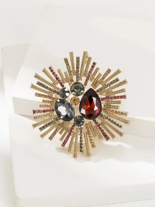 1 pieza Broche atractivo aleación de zinc con diseño de diamante de imitación - Quierox - Tienda Online