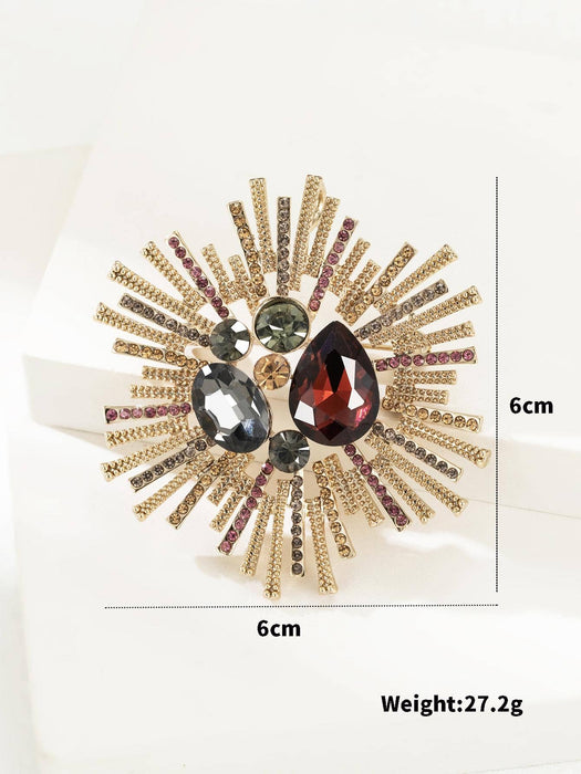 1 pieza Broche atractivo aleación de zinc con diseño de diamante de imitación - Quierox - Tienda Online