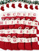 1 Pieza Calcetines Con Letras Navideñas De Punto Rojo, Decoración De Hogar Y Árbol - Quierox - Tienda Online