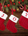 1 Pieza Calcetines Con Letras Navideñas De Punto Rojo, Decoración De Hogar Y Árbol - Quierox - Tienda Online