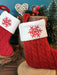 1 Pieza Calcetines Con Letras Navideñas De Punto Rojo, Decoración De Hogar Y Árbol - Quierox - Tienda Online