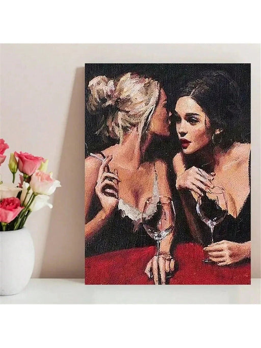 1 Pieza Cartel De Lienzo, Arte Vintage, Cartel De Mujeres Con Pintura Al Óleo Sexy - Quierox - Tienda Online