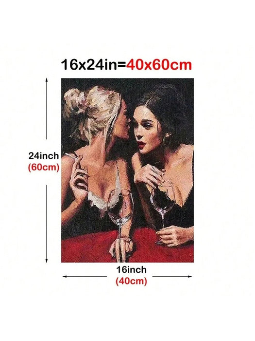 1 Pieza Cartel De Lienzo, Arte Vintage, Cartel De Mujeres Con Pintura Al Óleo Sexy - Quierox - Tienda Online