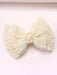 1 pieza Clip de pelo con flor de malla beige, accesorio de pelo con encaje y perlas falsas - Quierox - Tienda Online
