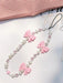 1 pieza Colgante de teléfono con mariposa de perla rosa falsa - Quierox - Tienda Online