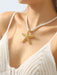 1 pieza Collar con colgante de estrella exagerada estilo playero y cuerda gruesa - Quierox - Tienda Online