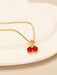 1 Pieza Collar De Colgante De Cereza - Quierox - Tienda Online