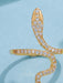 1 pieza de anillo con diseño de serpiente, joyería de cobre - Quierox - Tienda Online
