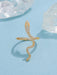 1 pieza de anillo con diseño de serpiente, joyería de cobre - Quierox - Tienda Online