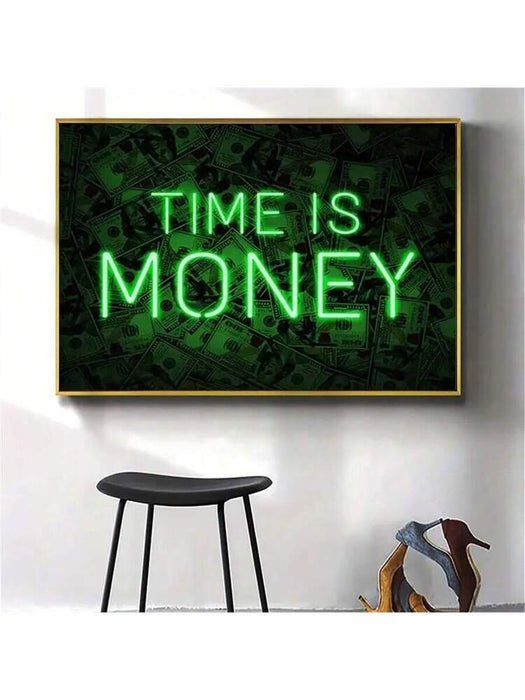 1 pieza de arte de pared con diseño de tiempo inspirador sin marco, - Quierox - Tienda Online