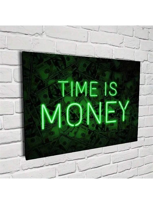 1 pieza de arte de pared con diseño de tiempo inspirador sin marco, - Quierox - Tienda Online