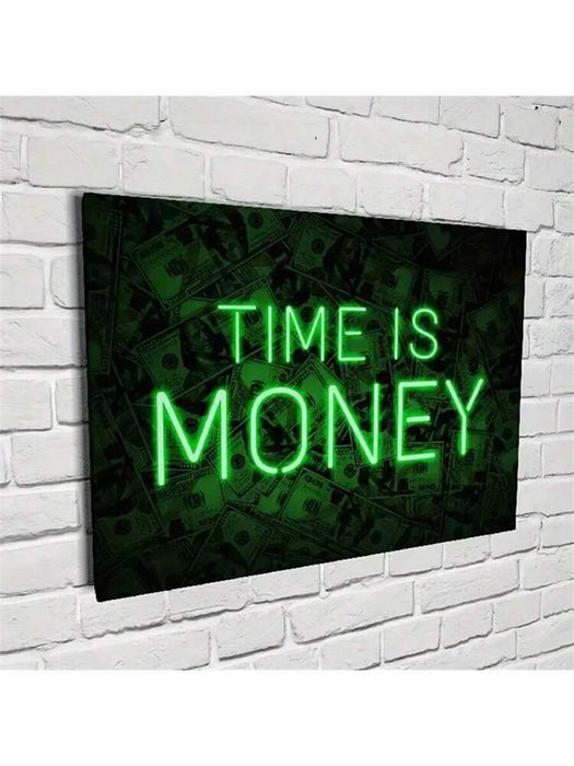 1 pieza de arte de pared con diseño de tiempo inspirador sin marco, - Quierox - Tienda Online