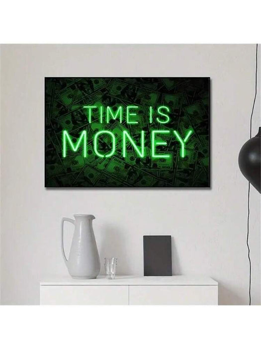 1 pieza de arte de pared con diseño de tiempo inspirador sin marco, - Quierox - Tienda Online