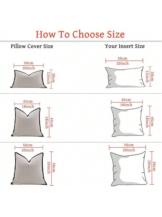 1 pieza de funda de cojín de lujo de terciopelo chenille gruesa decorativa, cubierta de cojín - Quierox - Tienda Online