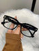 1 pieza de gafas de montura cuadrada de plástico transparente personalizadas para mujer - Quierox - Tienda Online