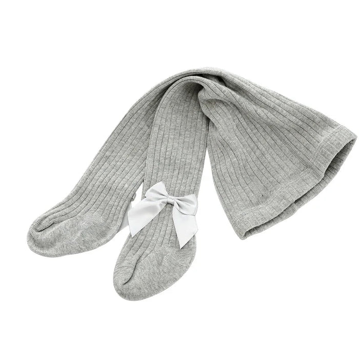 1 pieza de medias para niñas, pantimedias gruesas con nudo de lazo para otoño e invierno - Quierox - Tienda Online