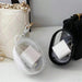 1 pieza de minibolsita transparente portátil, bonita, informal y ovalada, con llavero - Quierox - Tienda Online