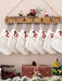 1 pieza Decoración colgante Navidad tejido blanco alfabeto Medias - Quierox - Tienda Online