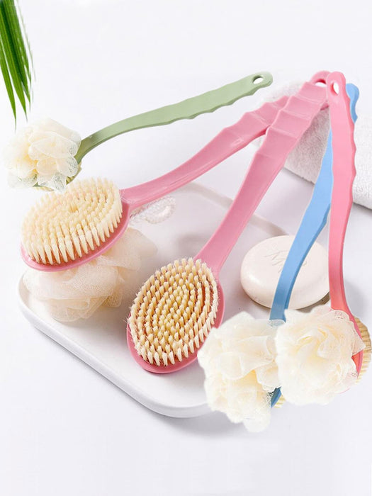 1 pieza doble faz Cepillo de baño con con mango largo con cerdas suaves - Quierox - Tienda Online