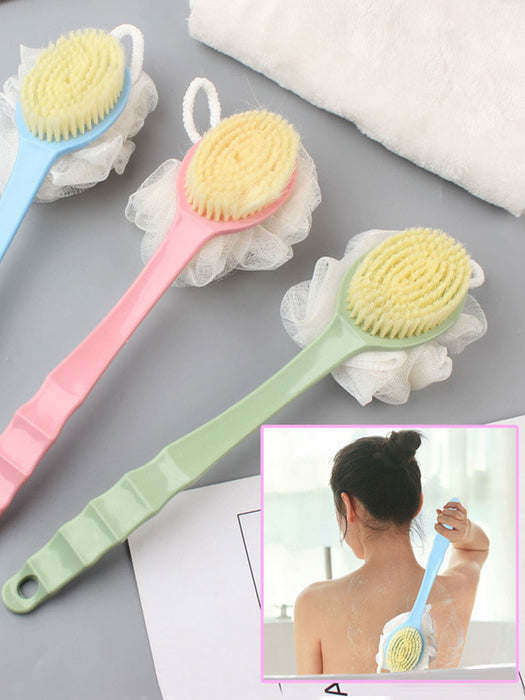 1 pieza doble faz Cepillo de baño con con mango largo con cerdas suaves - Quierox - Tienda Online