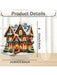 1 pieza Encantadora casa de jengibre de acrílico para decoración navideña - Quierox - Tienda Online