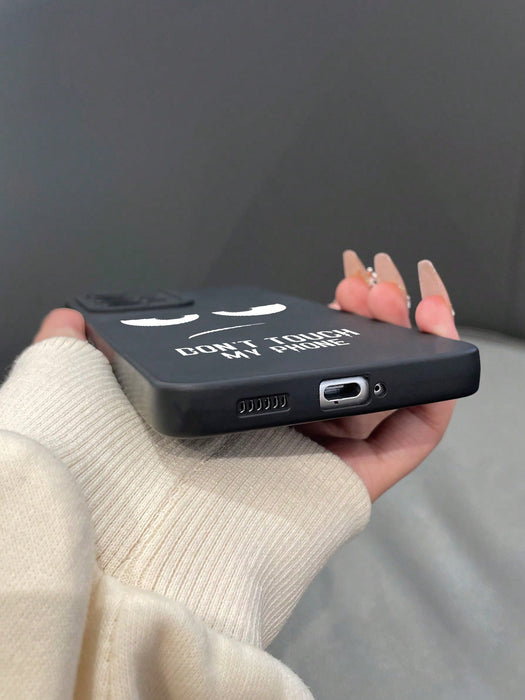 1 pieza Funda de teléfono móvil de TPU mate con patrón de letra impreso - Quierox - Tienda Online